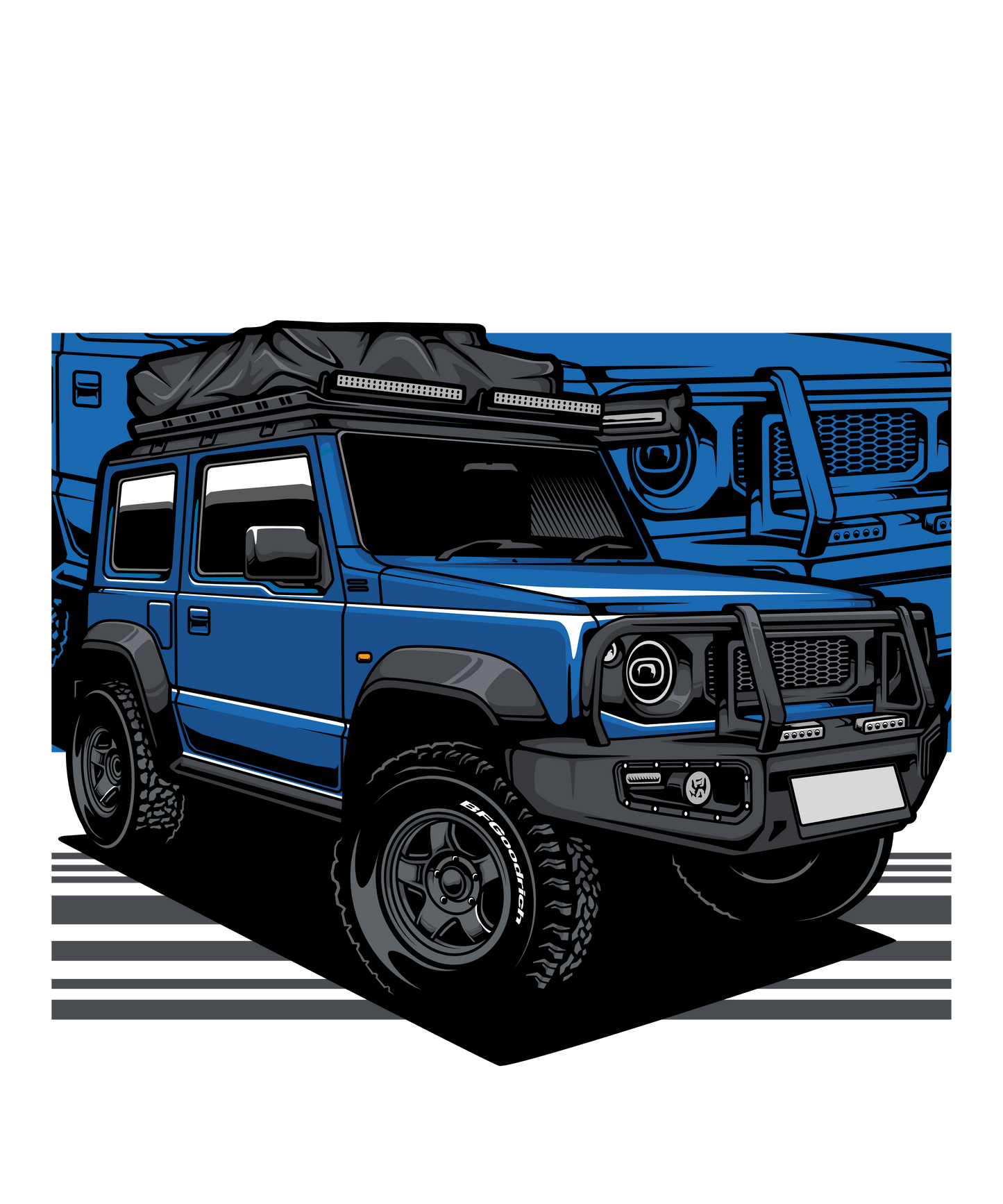 Jimny JB74 DTF Transfer – 11x13.2 in | Off-Road Adventure Design