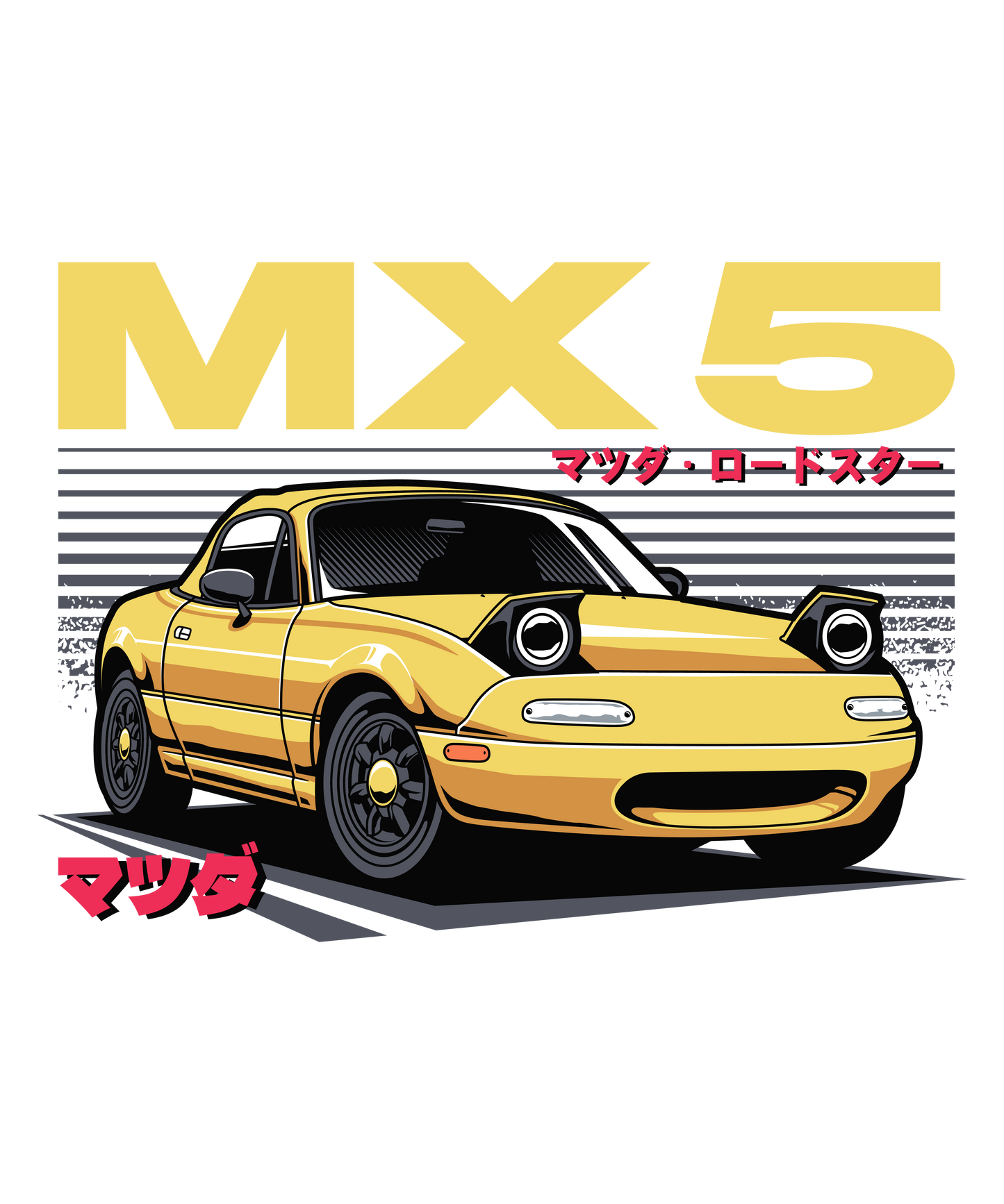 MX5 DTF Transfer – 11x8 in | Roadster Classic Design