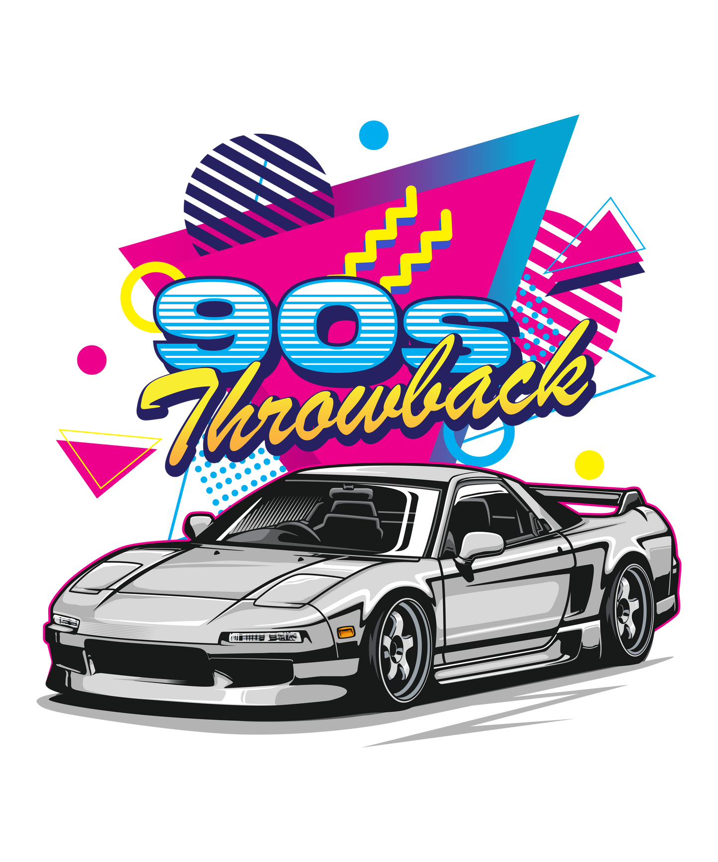 90s Throwback DTF Transfer – 11x10.8 in | Retro JDM Design