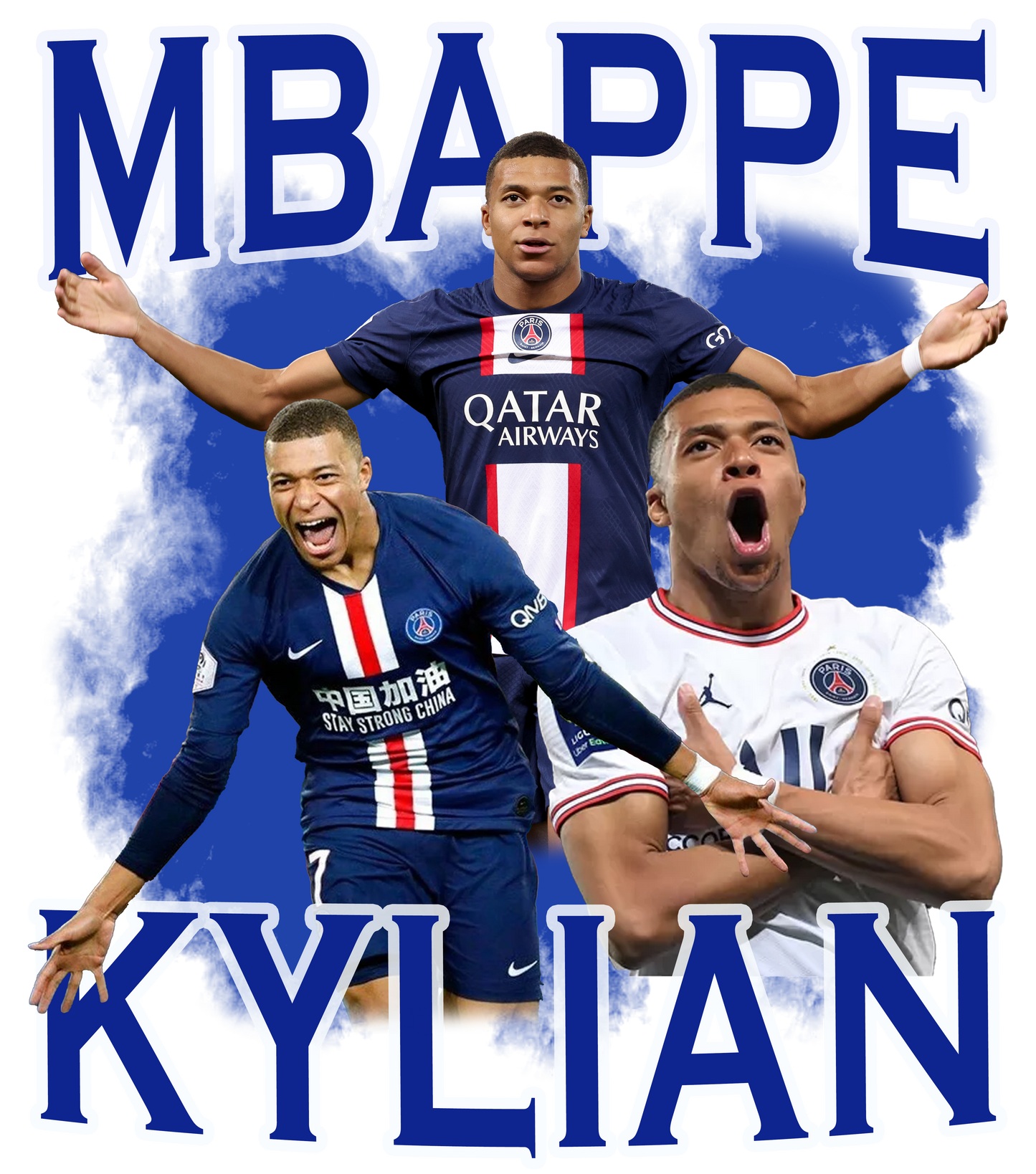 Mbappé Kylian DTF Transfer – 11x12.9 in