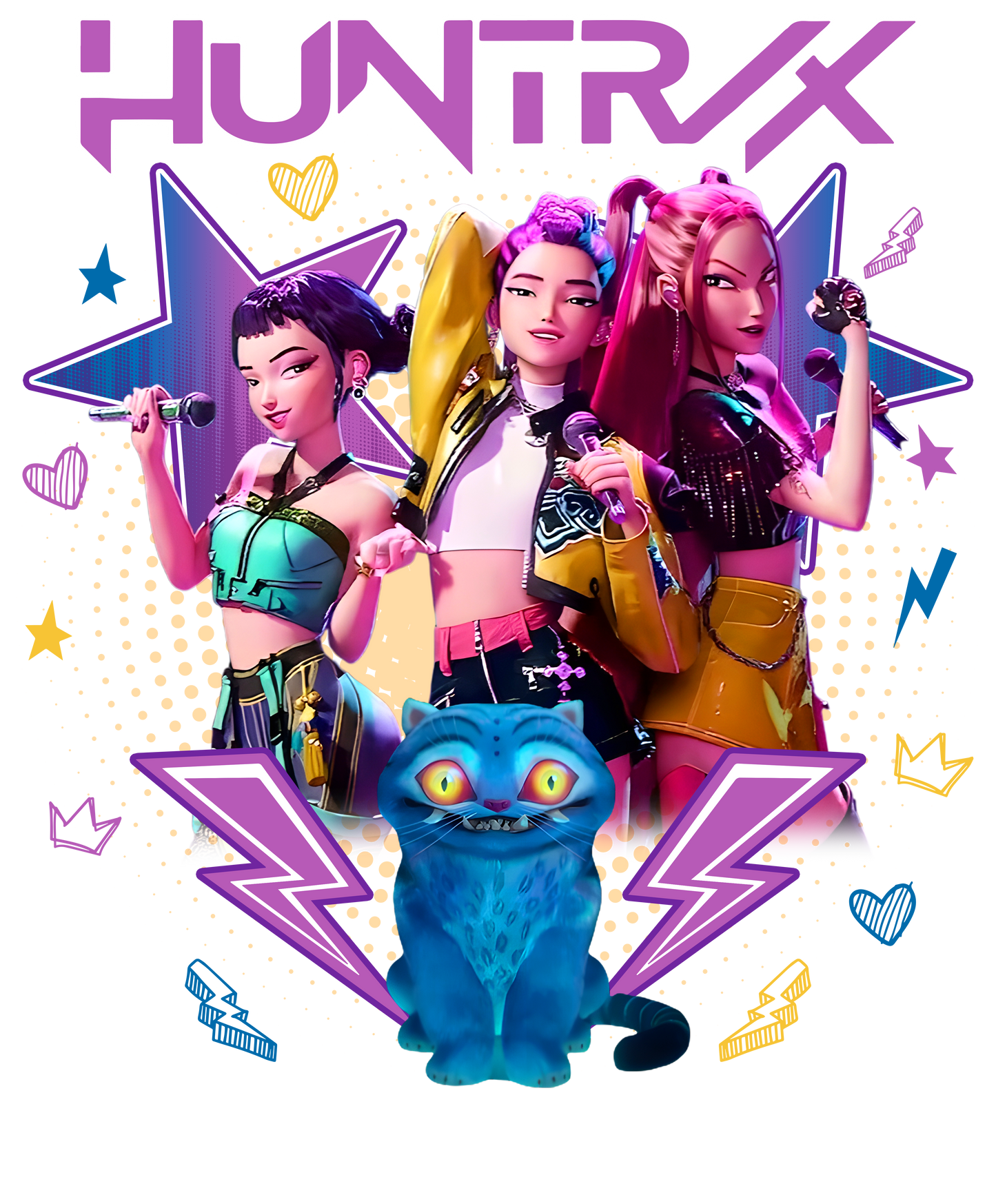 Huntix K-pop Inspired Dtf Transfer-9x11 Full color Transfer