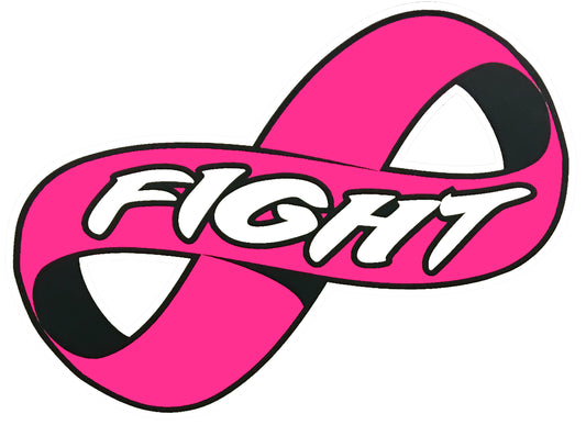 Fight Ribbon DTF Transfer – 11x8 in Breast Cancer Awareness Design