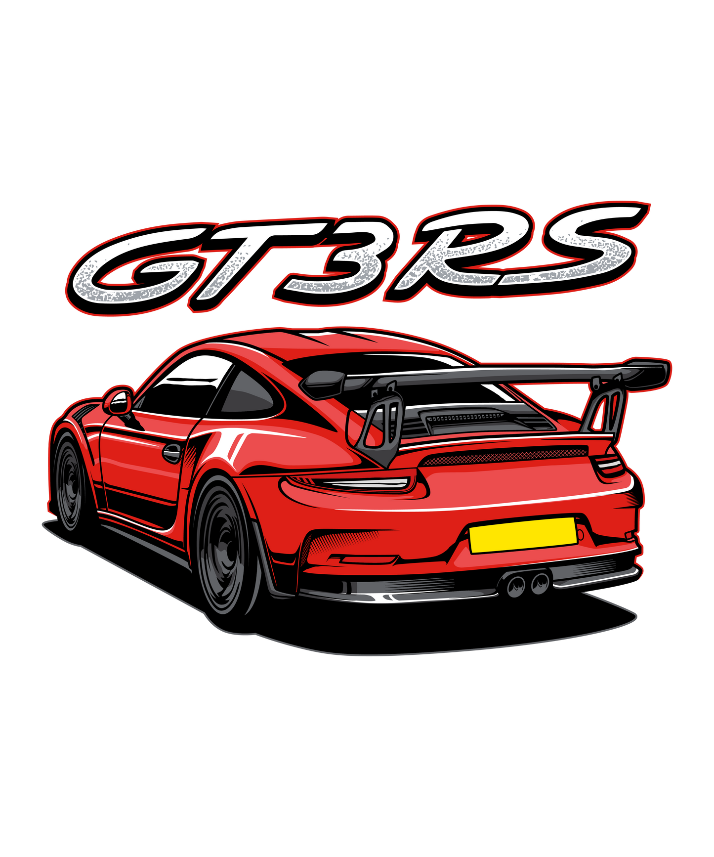 GT3RS DTF Transfer – 11x13.2 in | Track Beast Design