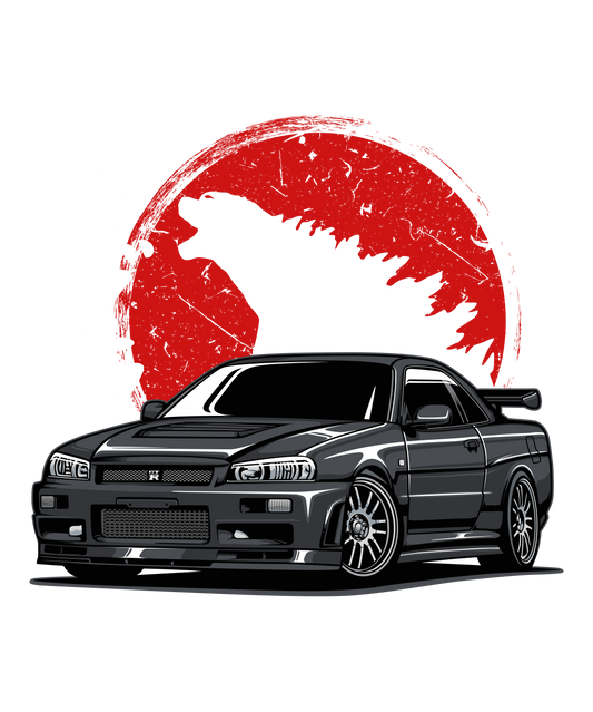 Godzilla DTF Transfer – 11x13.2 in | Skyline Legend Design