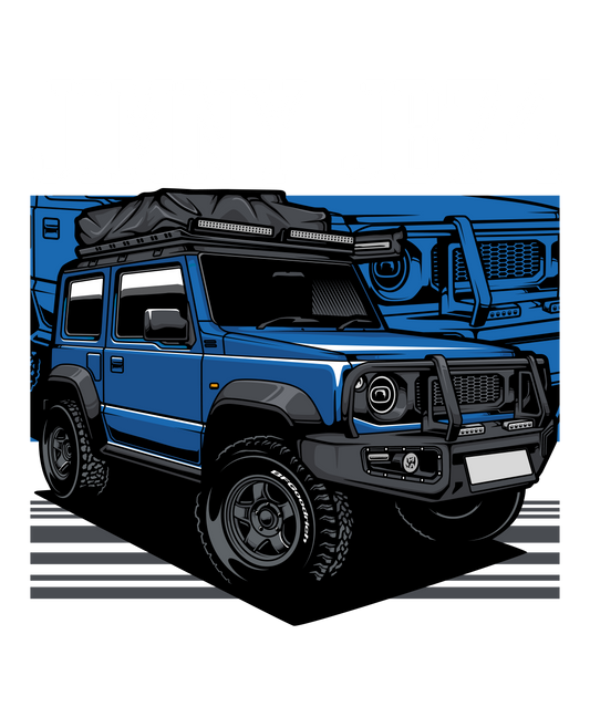 Jimny JB74 DTF Transfer – 11x13.2 in | Off-Road Adventure Design