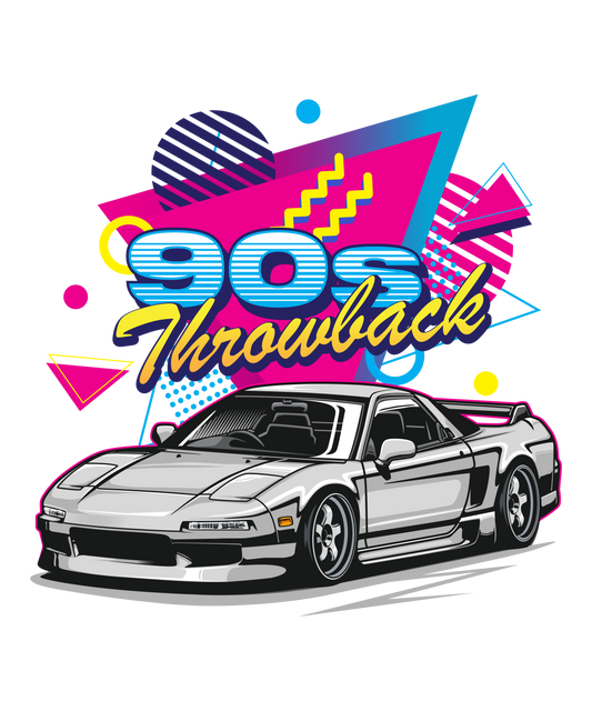 90s Throwback DTF Transfer – 11x10.8 in | Retro JDM Design