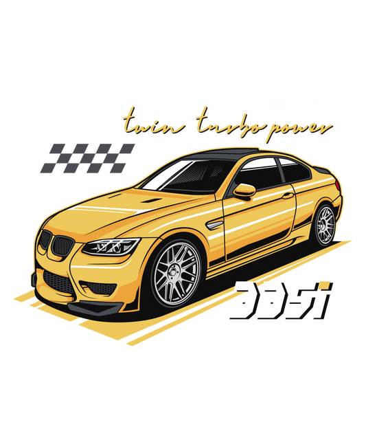 M-Power 335i Twin Turbo” DTF Transfer