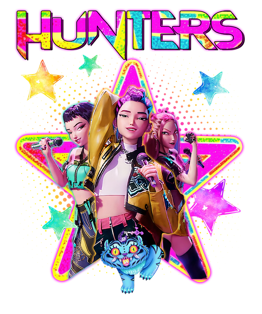 ✨ K-Pop Hunters DTF Transfer – 9x11 Inch Full-Color Heat Transfer