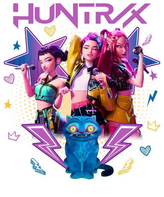 Huntix K-pop Inspired Dtf Transfer-9x11 Full color Transfer
