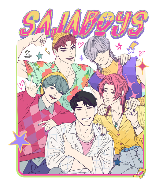 🎤 SAJA BOYS K-Pop Inspired DTF Transfer – 9x11 Inch Full-Color Heat Transfer